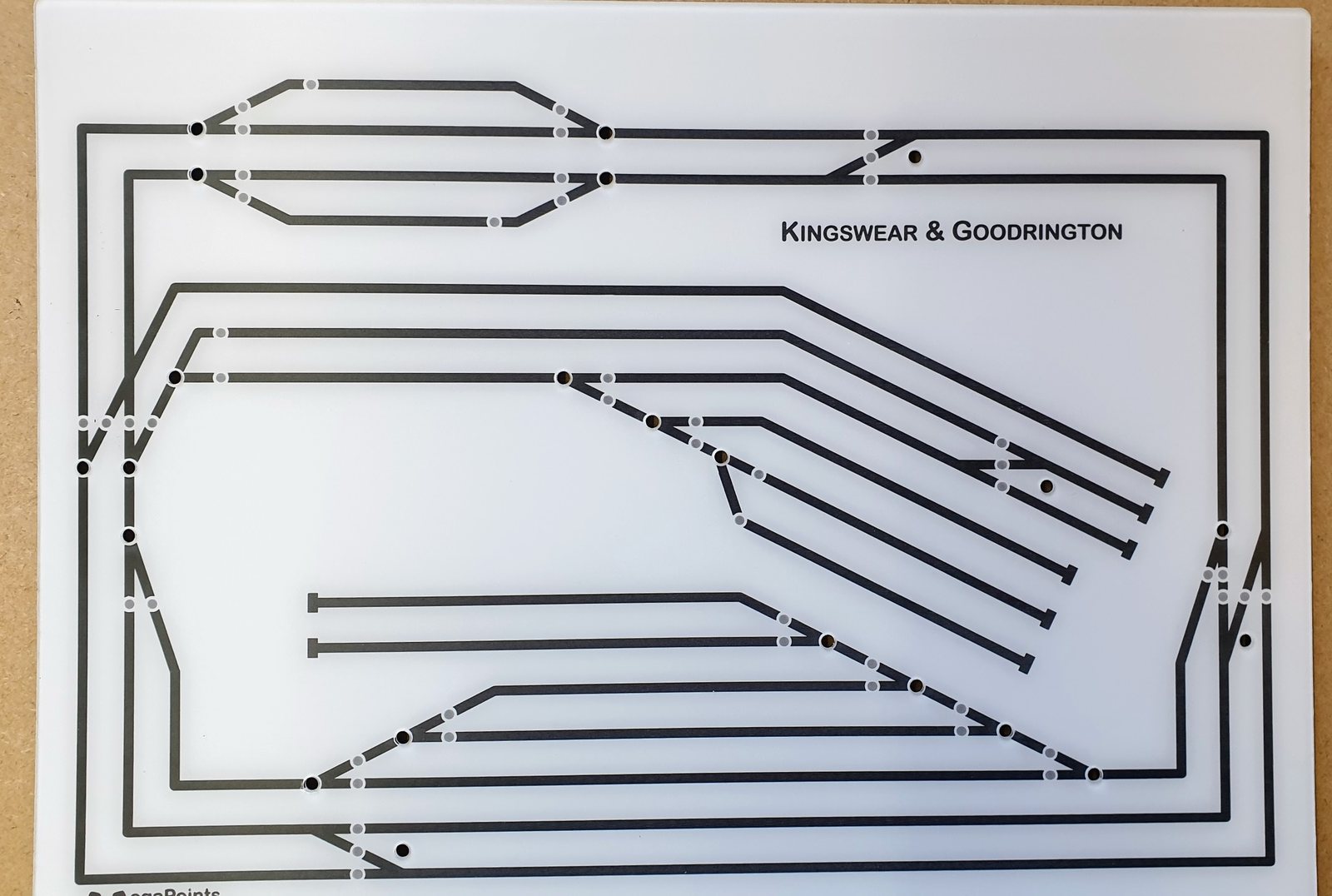 Design proof for a bespoke Kingswear and Goodrington mimic panel.