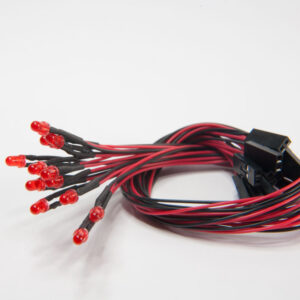 LED single RED Cable Pack (24cm)